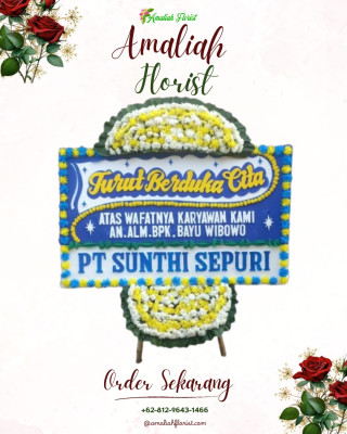 Papan Bunga Duka di Woloan Satu